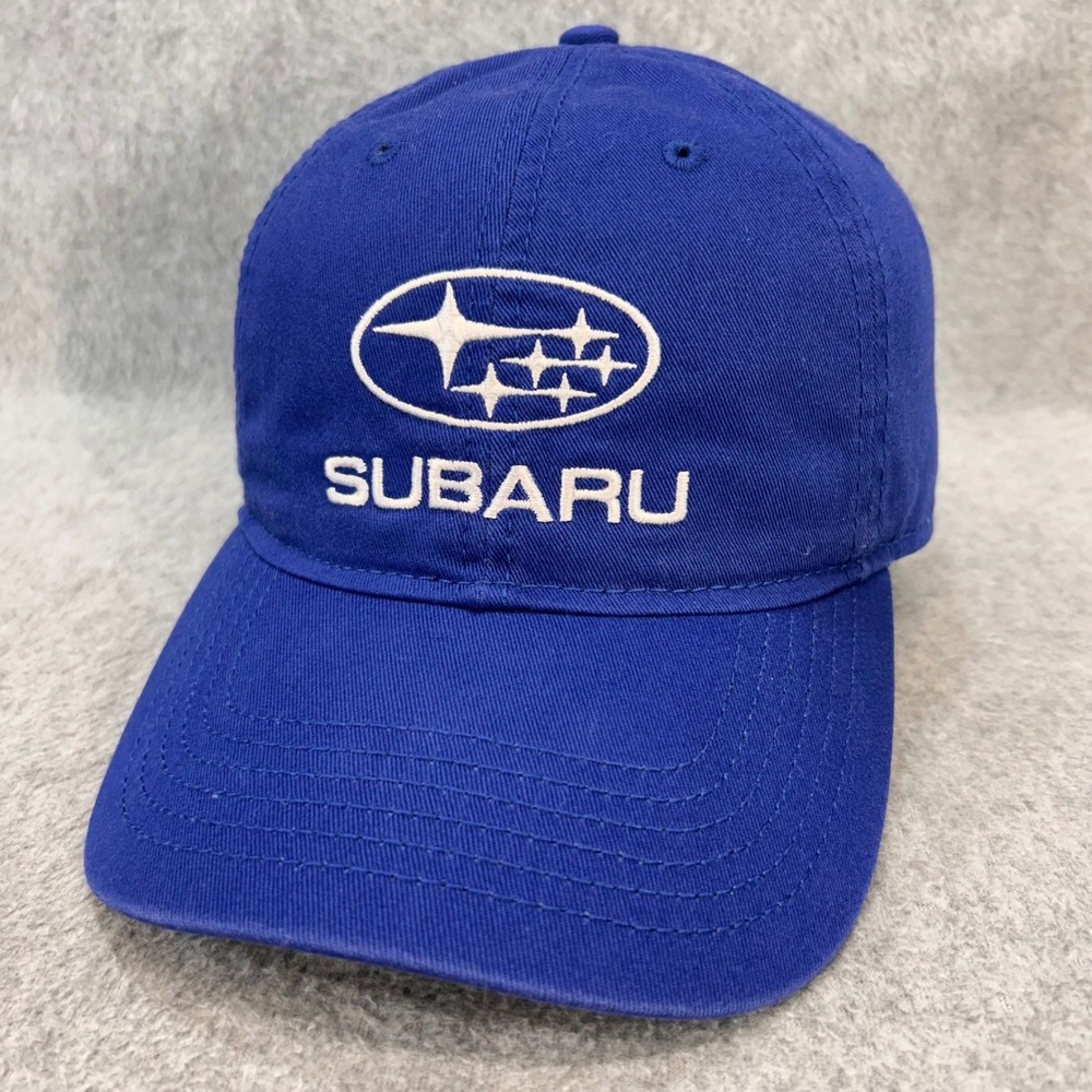 Subaru Logo Mens Blue Subaru Baseball Hat Snapback Adjustable OSFA